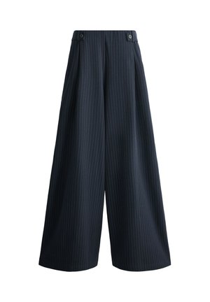 OYSHO, Pantalon classique - metallic blue