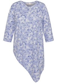 Ulla Popken Langærmet T-shirt - light blue