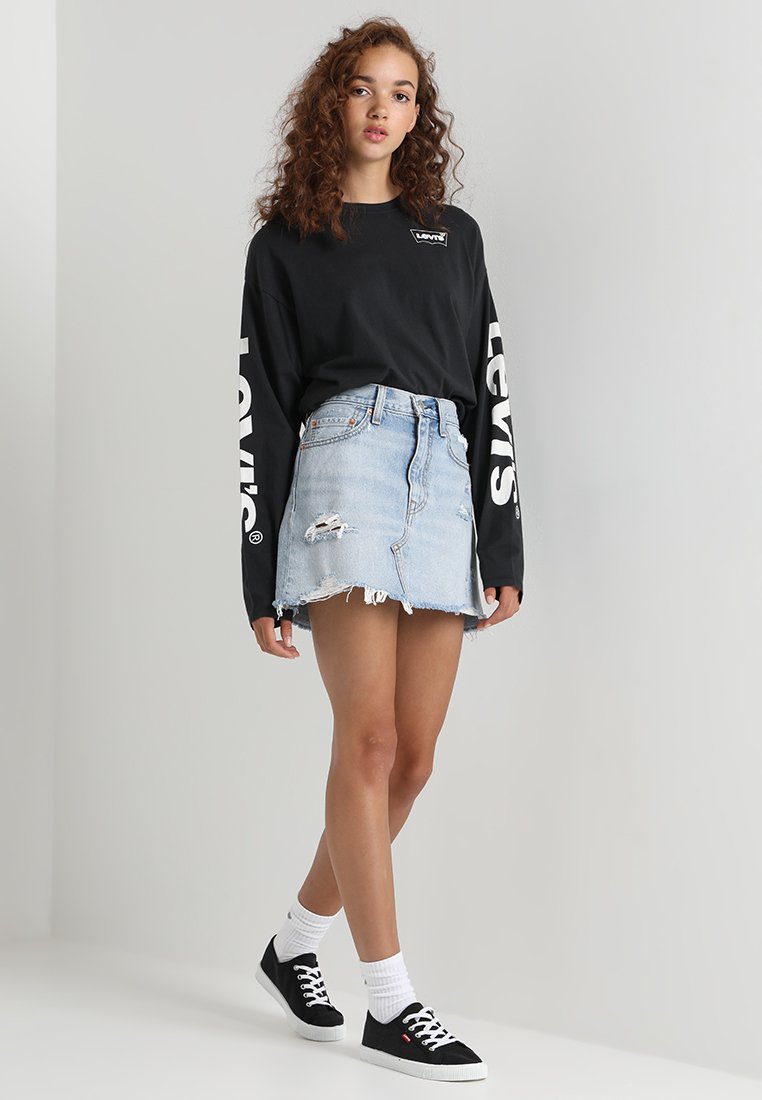 Levi's® DECONSTRUCTED SKIRT - Gonna a campana - whats the damage/destroyed  denim - Zalando.it