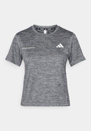 adidas Performance TEE - Sport T-shirt - black/white