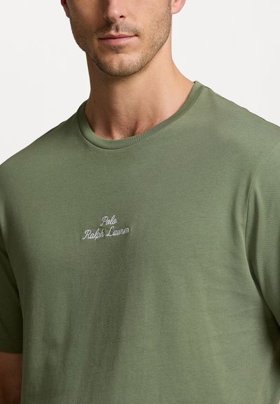 Polo Ralph Lauren Big & Tall EMBROIDERED LOGO JERSEY T-SHIRT - Apdrukāts T-krekls - cargo green