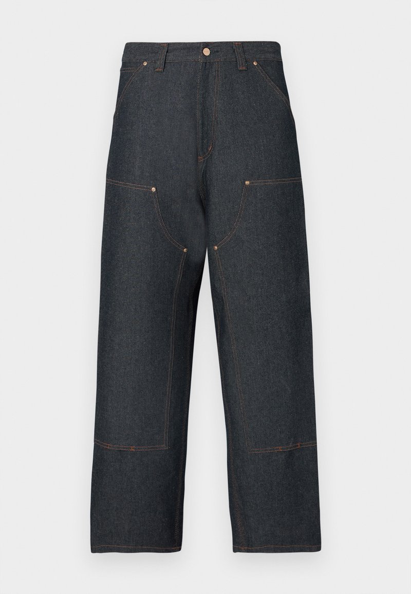 Carhartt WIP DOUBLE KNEE PANT Jean Boyfriend Blue Rigid denim Bleu carhartt-wip-double-knee-pant-jean-boyfriend-blue-rigid-denim-bleu