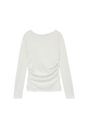 Langærmet T-shirt - beige