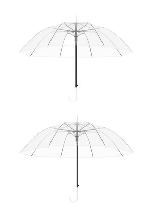 AUTOMATIK REGENSCHIRM TRANSPARENT UNISEX SET OF 2  - Schirm - transparent