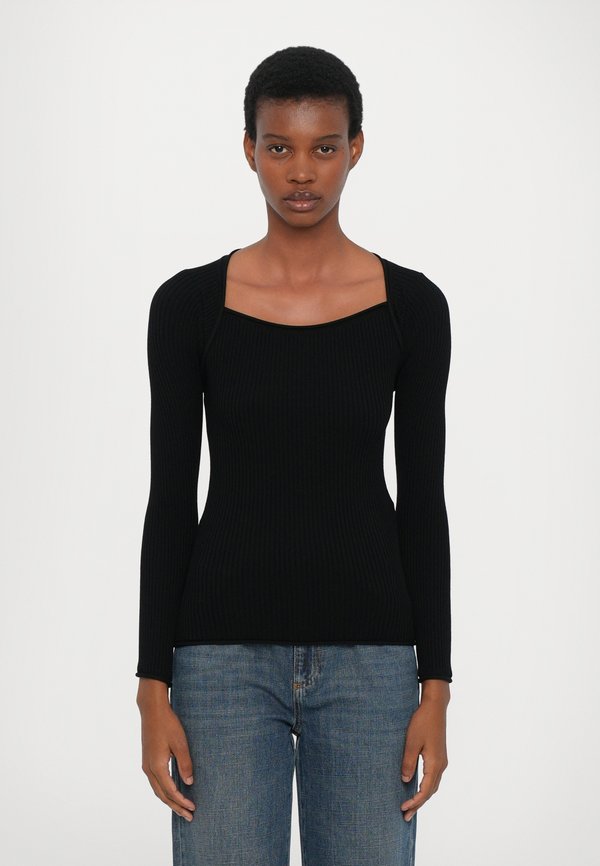 DEBUTTO - Long sleeved top - nero