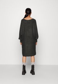 Vero Moda Petite VMRUBELLEFILE BOAT SHORT DRESS PETITE - Vestido de dia - dark grey melange
