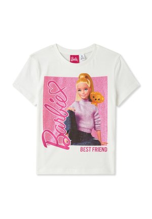 BARBIE® CON GLITTER - T-shirt con stampa - bianco lana