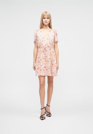 VIFALIA V NECK SHORT DRESS - Hverdagskjole - misty rose