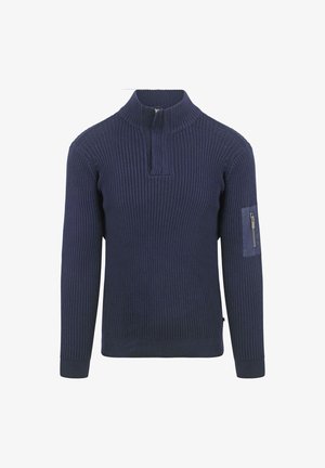 Suitable MOU HALF ZIP - Trui - navy