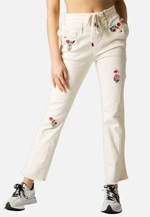 DENIM LITA - Jean droit - beige