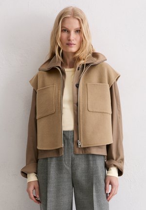 ZIP-RELAXED AUS EDLEM -DOUBLEFACE   - Smanicato - soft mocca