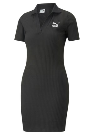 CLASSICS V-COLLAR - Strikket kjole - black