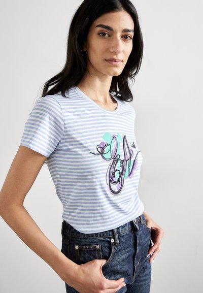 Emporio Armani T-shirts med print - chambray