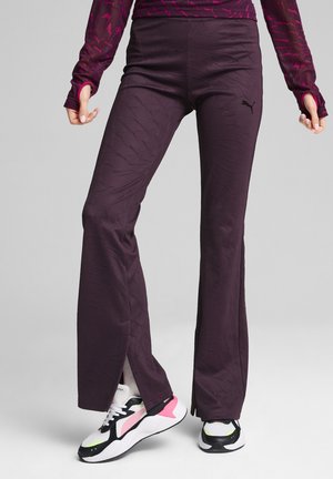DARE TO RAISED  - Tracksuit bottoms - midnight plum-aop