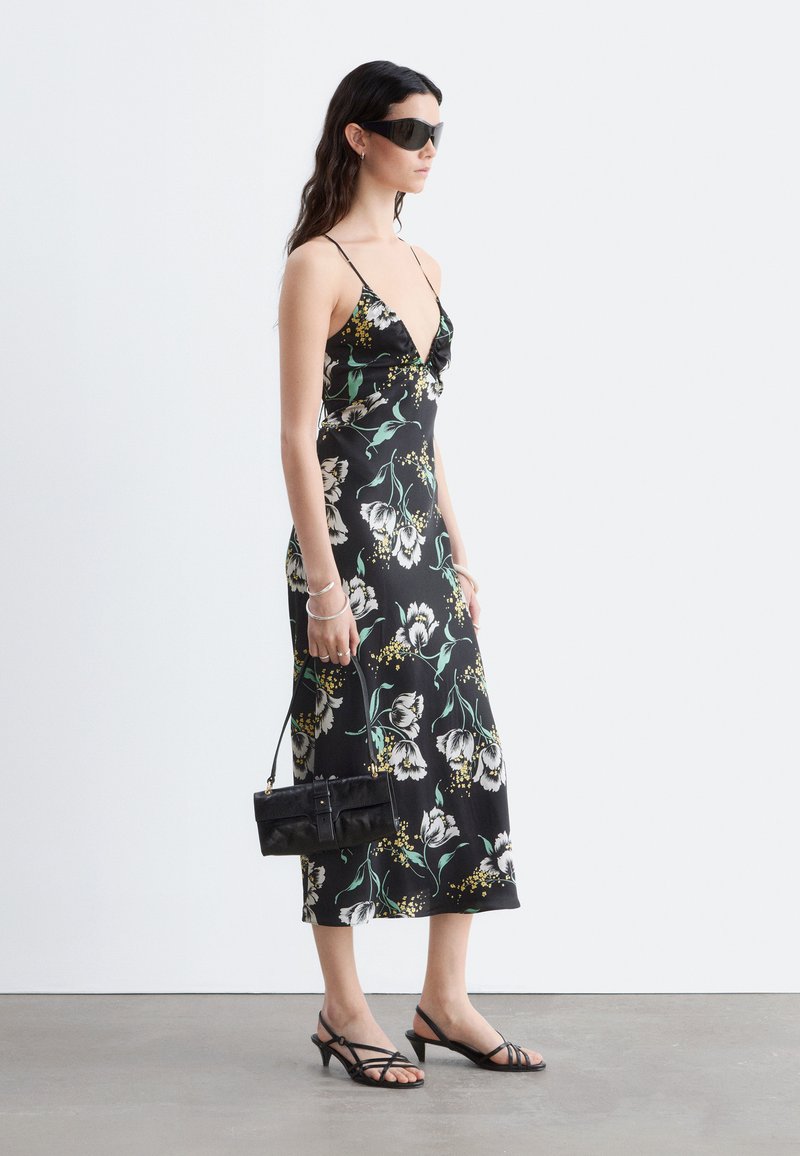 & OTHER STORIES & OTHER STORIES SATIN SLIP MIDI DRESS - Day dress