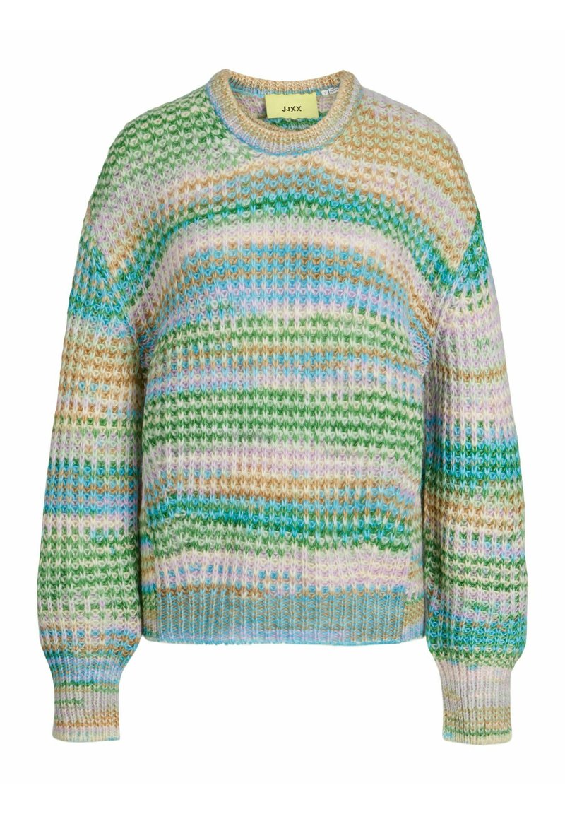 JJXX - SIMONE SPACE DYE CREW NECK  NOOS - Strikkegenser - medium green, Forstørre