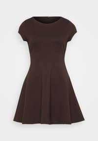 VMJAZLYN SHORT DRESS - Jerseyjurk - chocolate torte