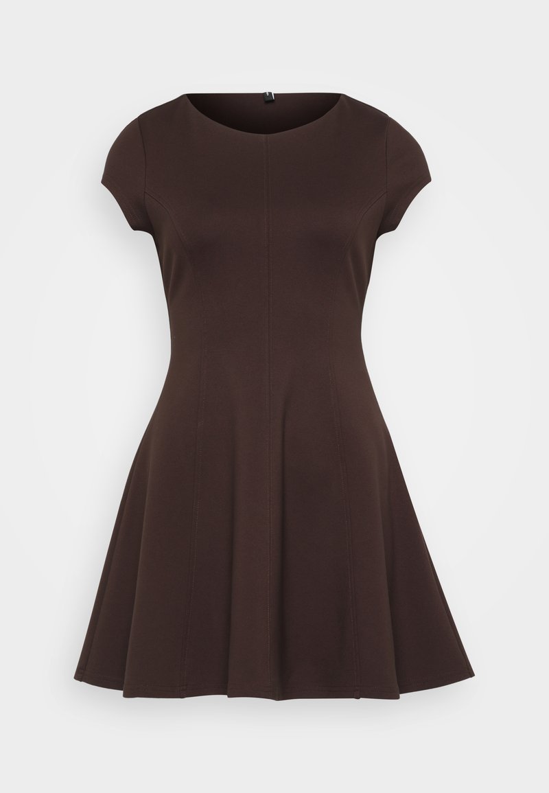 Vero Moda Petite Jerseyjurk donkerbruin
