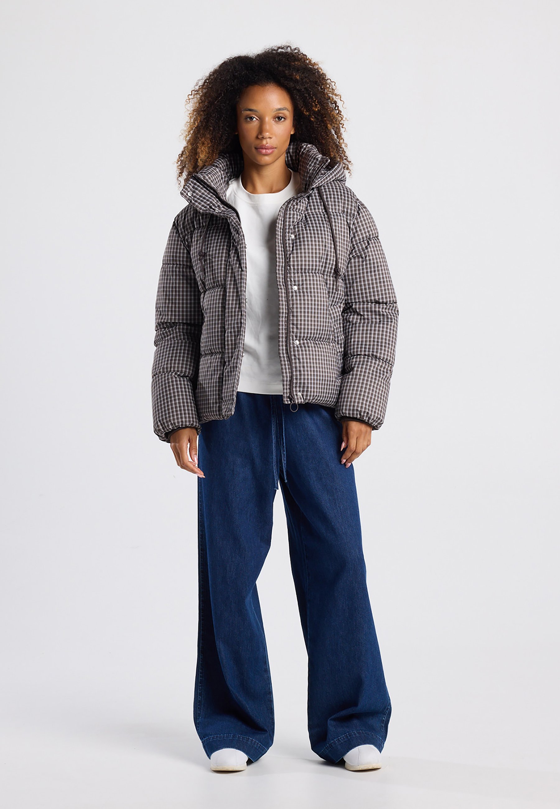 America Today Winter jacket - check/light brown - Zalando