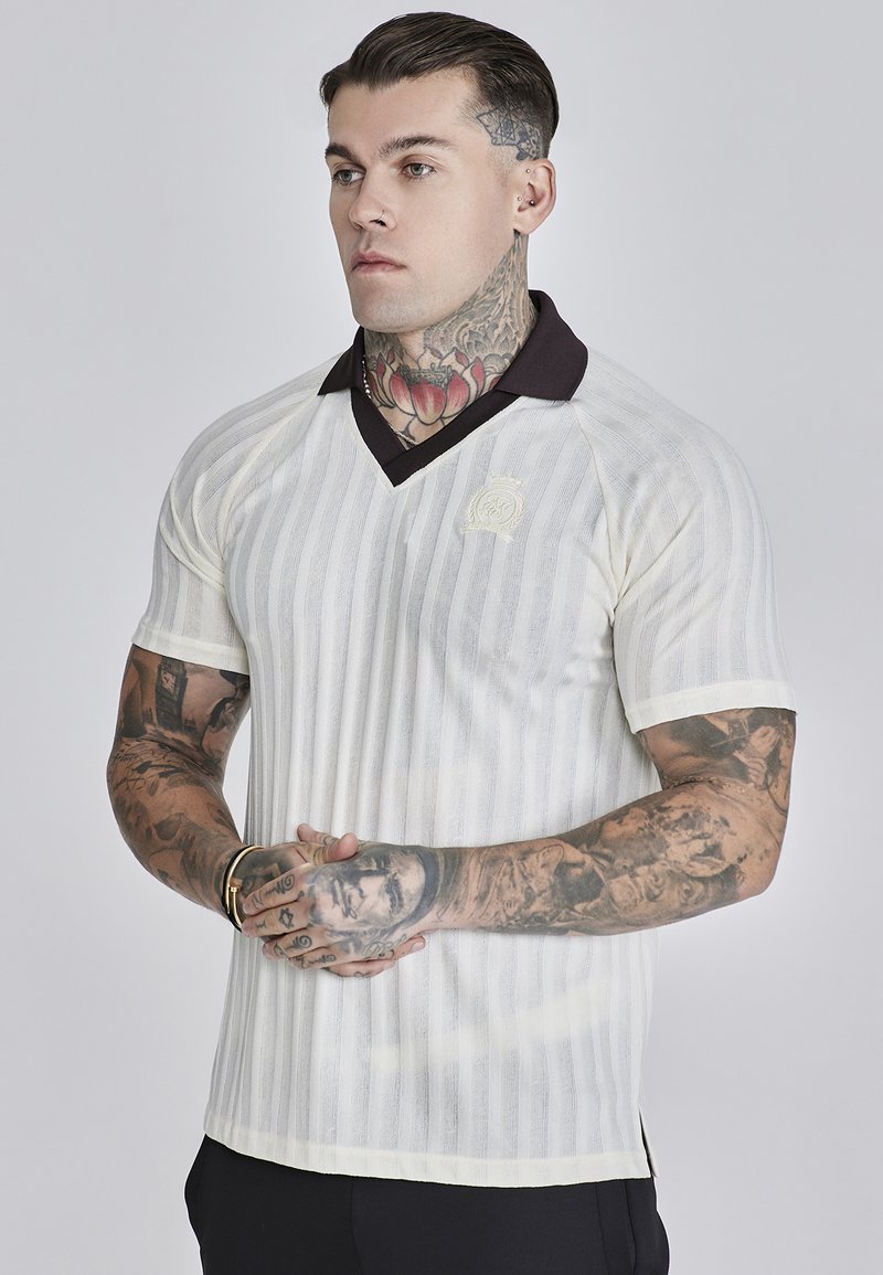 SIKSILK Poloshirt - ecru