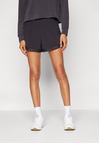 Athleta HIGH RISE RACER RUN SHORT - Pantalón corto de deporte - black