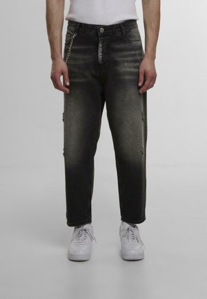DESTROYED - Jeans Straight Leg - black