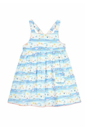 JoJo Maman Bébé SEASIDE SCENE CROSS BACK - REGULAR FIT - Päevakleit - blue seaside scene