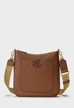 PEBBLED LEATHER LARGE CAMERYN CROSSBODY - Rankinė per petį - lauren tan