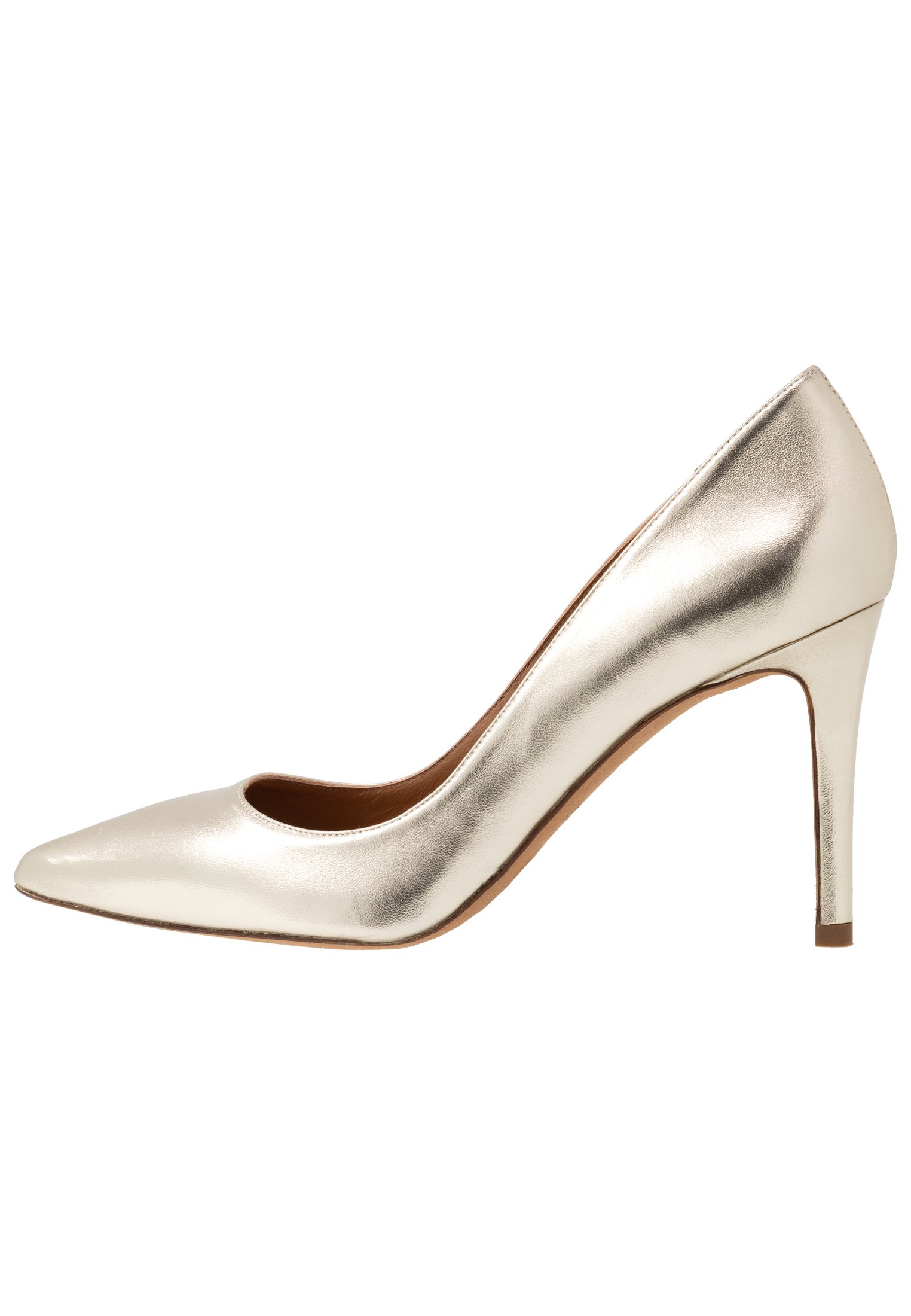escarpin doré zalando