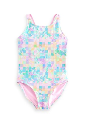 STANDARD - Badeanzug - pink green