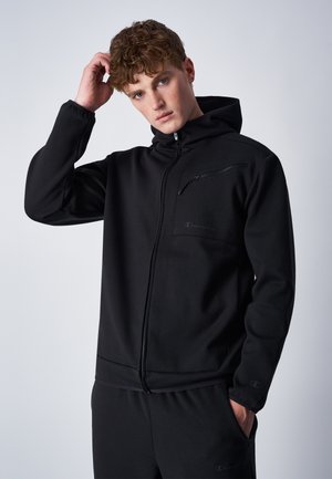 Champion TECH HOODED FULL ZIP AMERICAN  - Felpa con zip - black