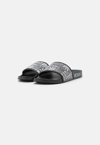 Roxy SLIPPY - Natikače - black/white