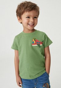Next APPLIQUÉ CHARACTER SHORT SLEEVE - REGULAR FIT - T-shirts print - green