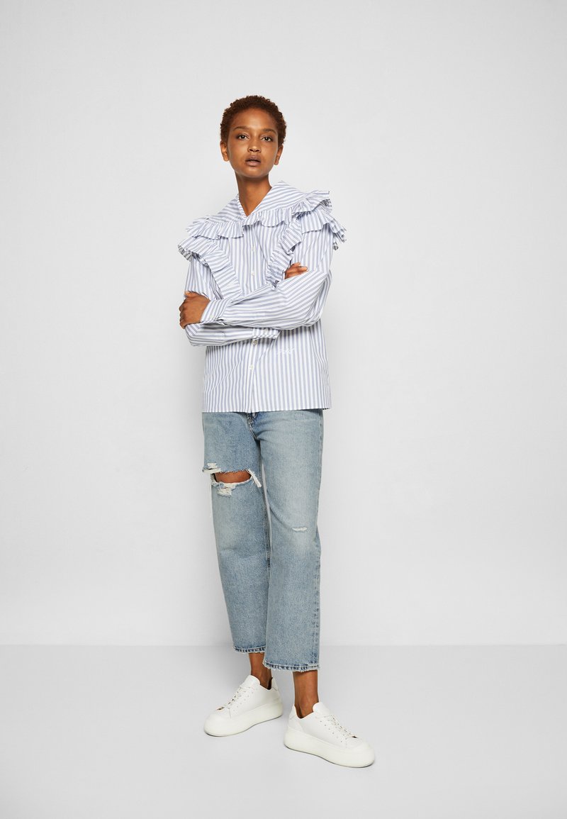Damen Bekleidung | Agolde 90'S CROP PANT Jeans Tapered Fit echo/light blue/hellblau - YH58558 Damen Bekleidung | Agolde 90'S CROP PANT Jeans Tapered Fit echo/light blue/hellblau - YH58558