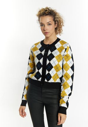 Cardigan - schwarz weiss mehrfarbig