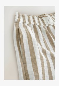 Sélectionné, ecru brown stripe