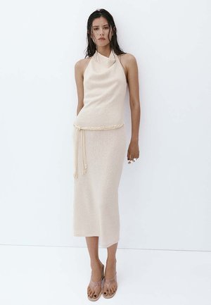 Mango ADULT - Robe pull - beige
