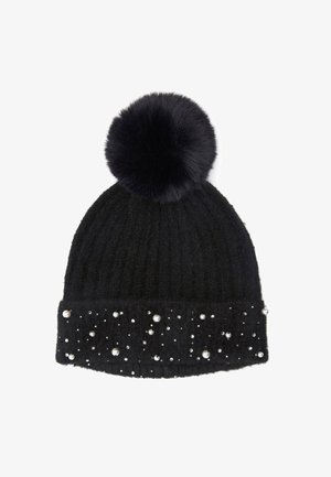 EMBELLISHED POM POM STANDARD - Beanie - black