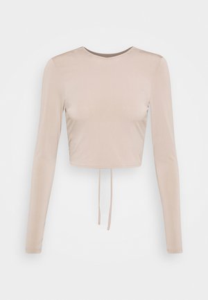 EFFORTLESS CRISS CROSS - Pitkähihainen paita - beige