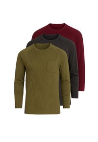 Niet geselecteerd, burgundy/olive/graphite