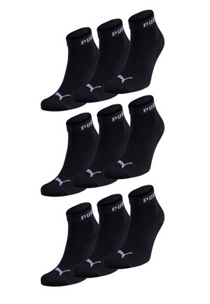 Puma QUARTER PLAIN 9 PACK - Socken - black