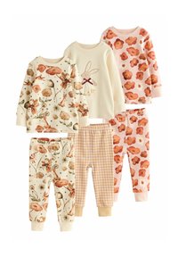 Next REGULAR FIT - SNUGGLE 3 PACK SET - Pyžamová súprava - pink/cream bunny applique