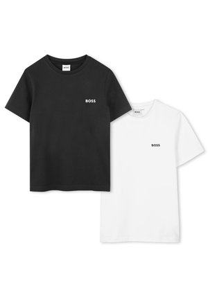 2 PACK - T-shirt basique - black/white