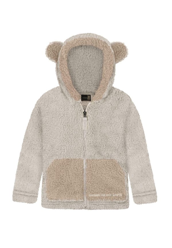 SHERPAFLEECE TEDDYJACKE BRAVAS - Fleecejacke - creme