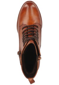 bugatti Schnürstiefelette - cognac/reptile print 6383