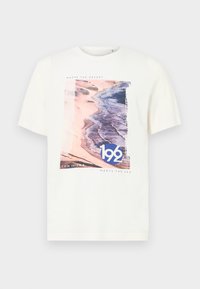 PHOTO - Nyomott mintás póló - off white