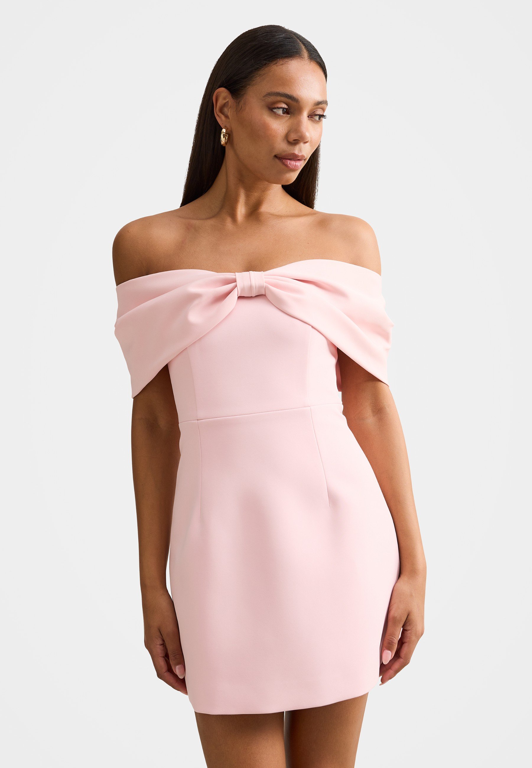 Forever New SCOTTIE STRAPLESS BOW MINI - Cocktail dress / Party dress -  pretty pink/light pink - Zalando.ie