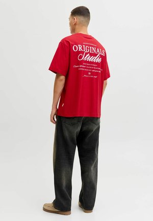 JORNORREBRO TYPO TEE CREW NECK - T-shirt print - samba