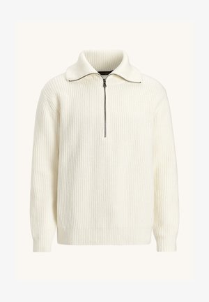Oscar Jacobson MAURITZ HALF ZIP - Maglione - white shell