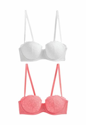 PAD STRAPLESS 2 PACK STANDARD - Olkaimettomat/muut rintaliivit - coral white